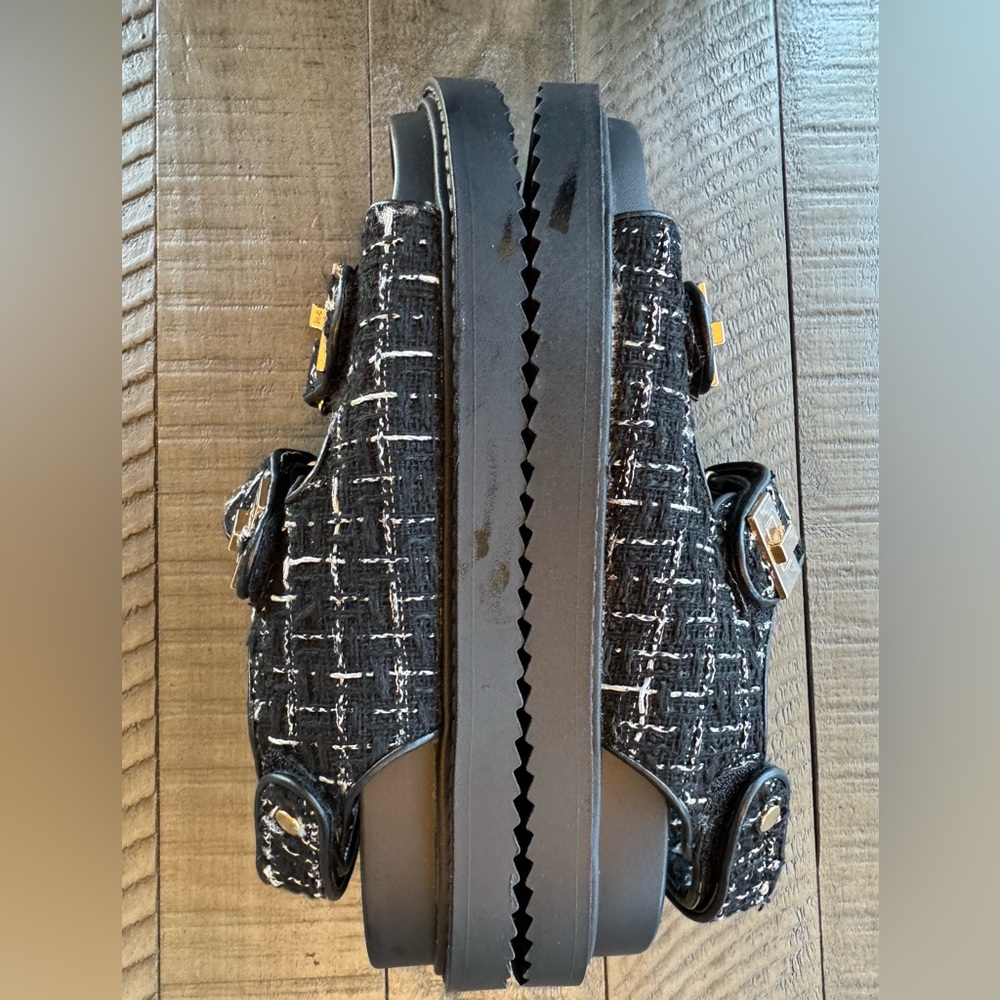 Forever 21 Black Sporty Sandals with Velcro Straps Women’s Size 7 (NWOT) - Picture 11 of 15